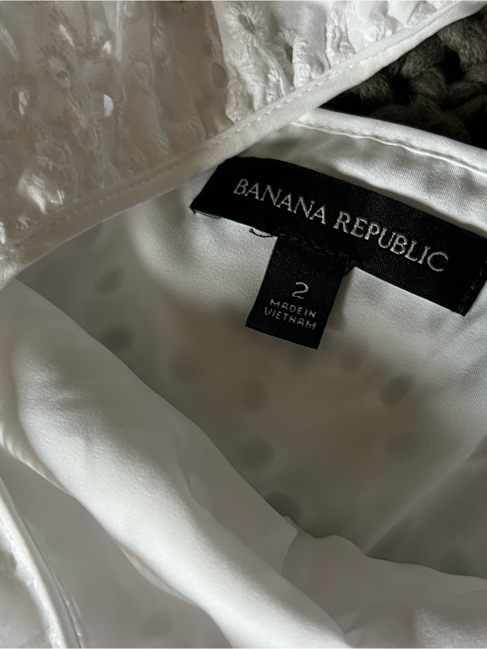 Banana Republic White Eyelet Tiered Sundress Maxi - Picture 3 of 3
